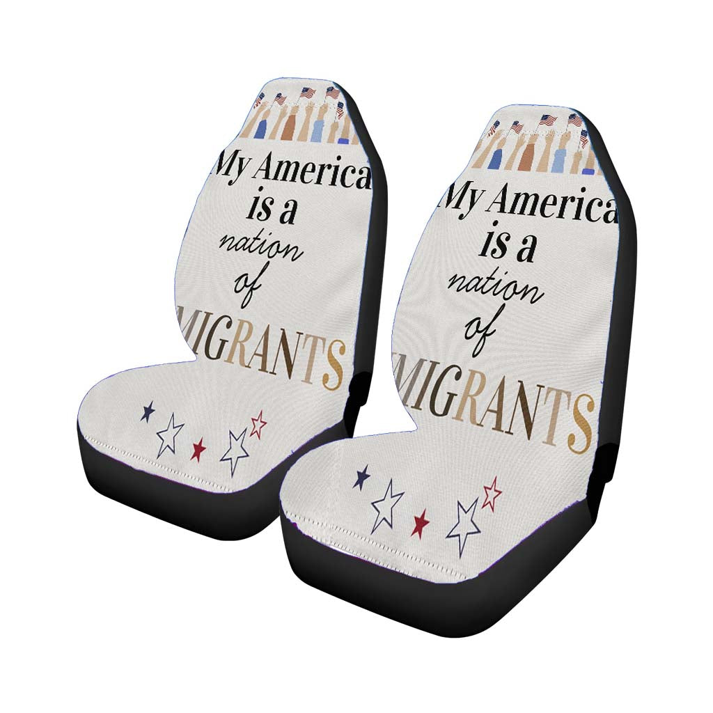 Nation Of Immigrants Car Front Seat Covers