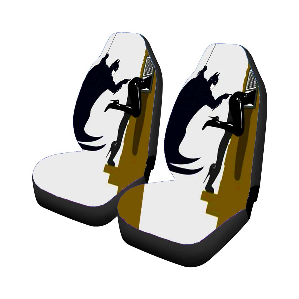 Naughty Batman And Catwoman Car Front Seat Covers