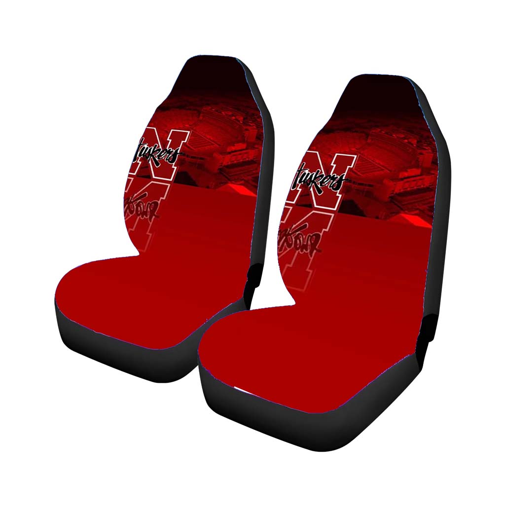 Nebraska Cornhuskers Football Car Front Seat Covers