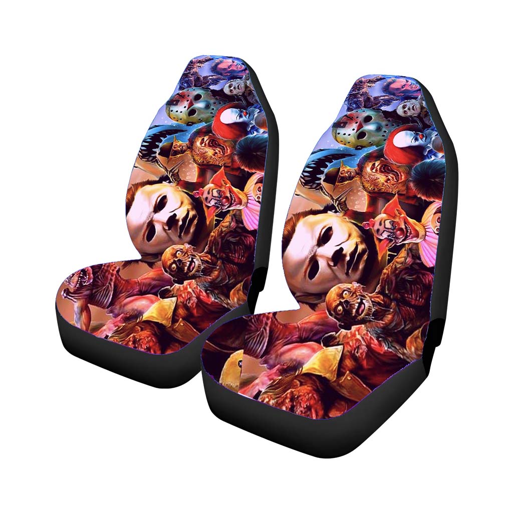 Netflix And Chills 1 Nights Of Halloween Car Front Seat Covers