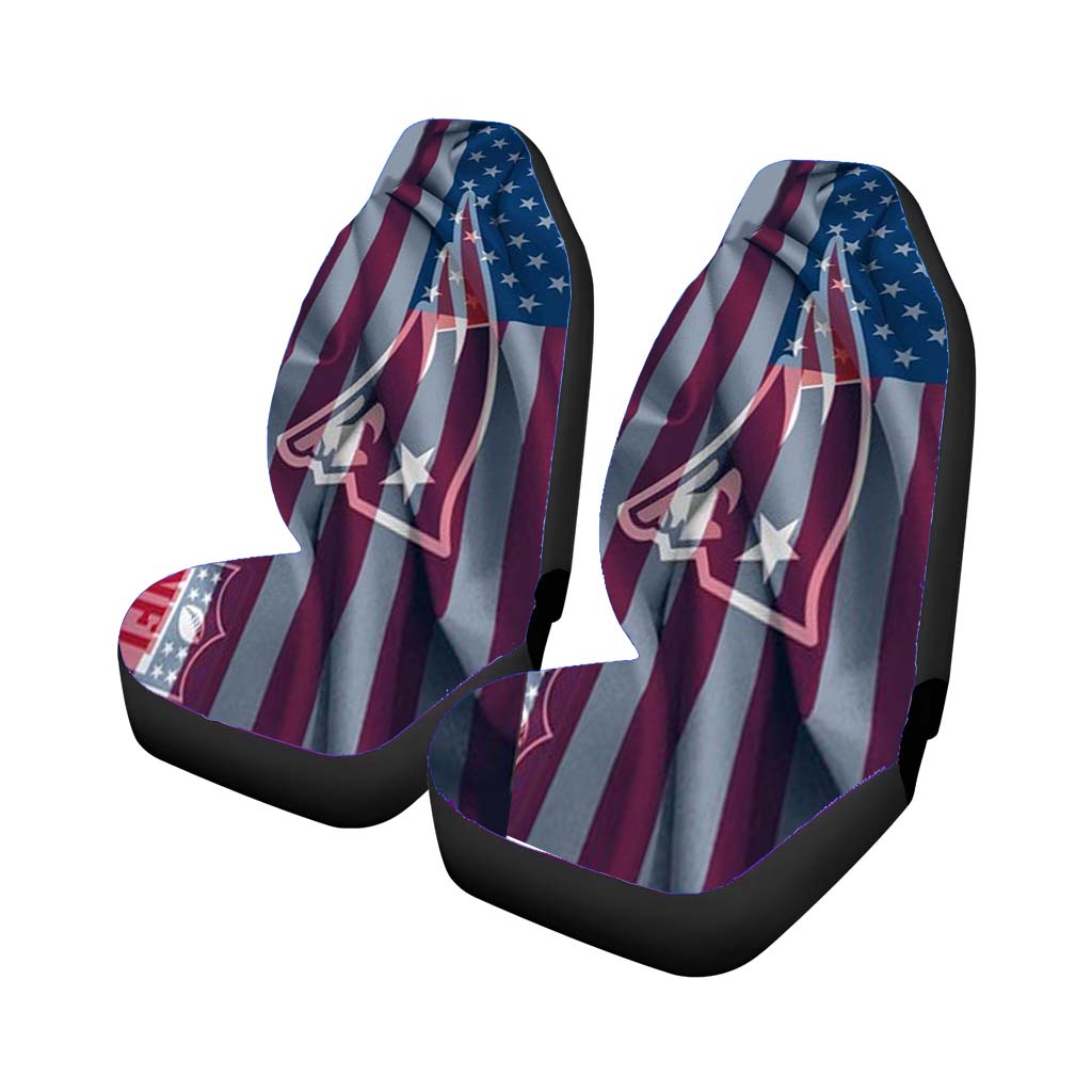 New England Patriots American Logo Car Front Seat Covers