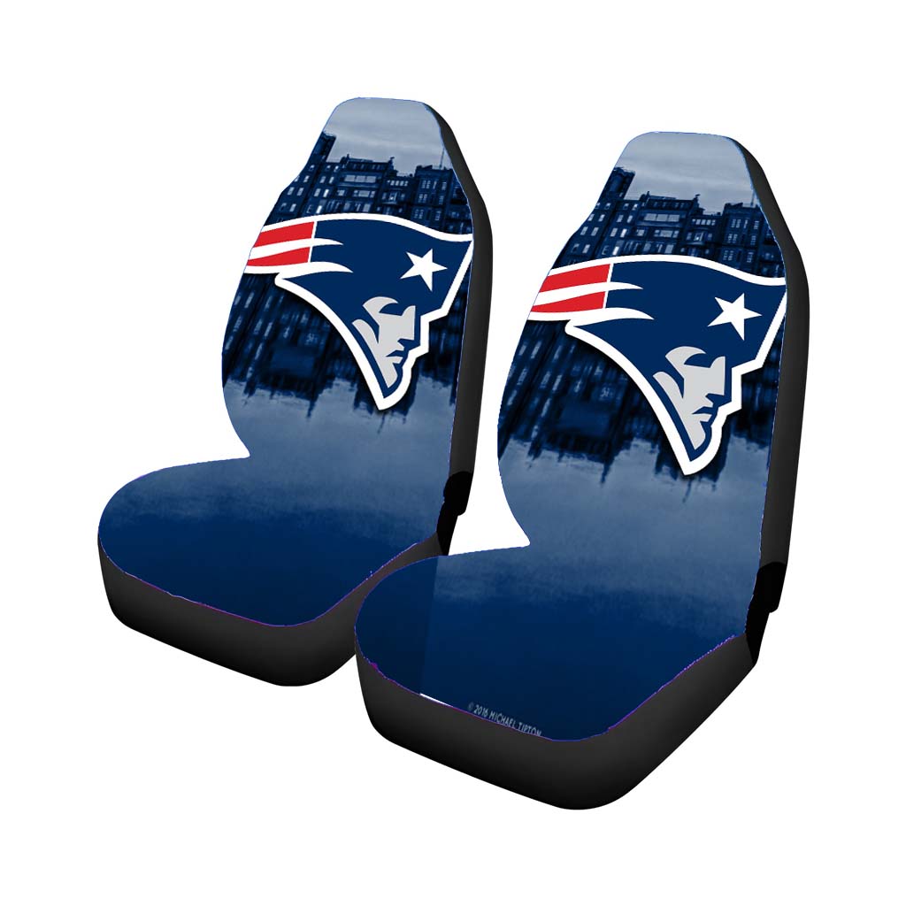 New England Patriots Emblem Car Front Seat Covers