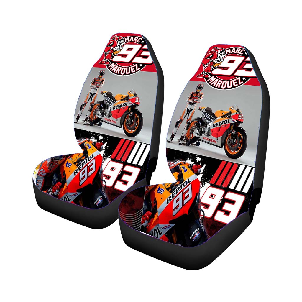 New Marc Marquez 93 Moto Gp Car Front Seat Covers