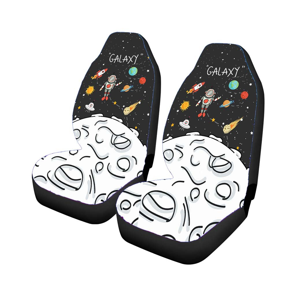 New Sky Space Planet Astronaut Car Front Seat Covers