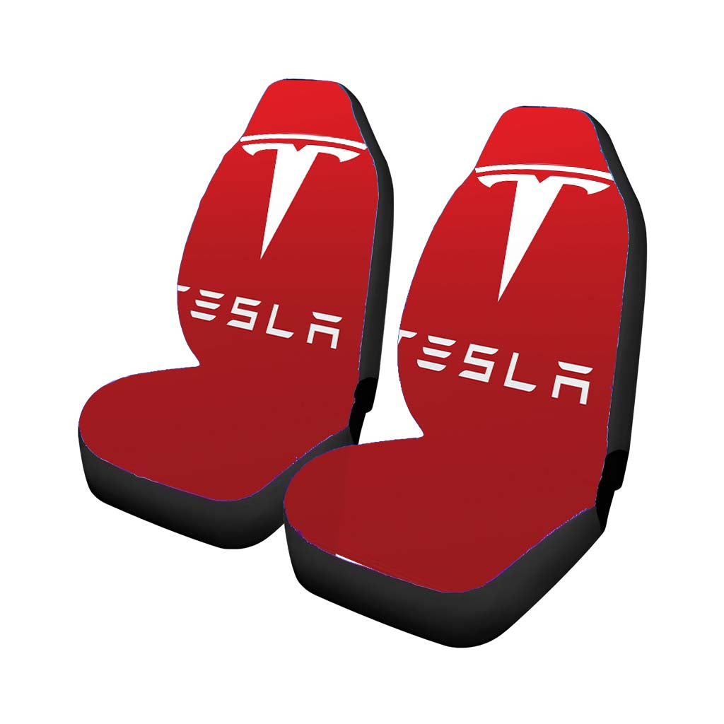 New Tesla Motors Logo Car Front Seat Covers