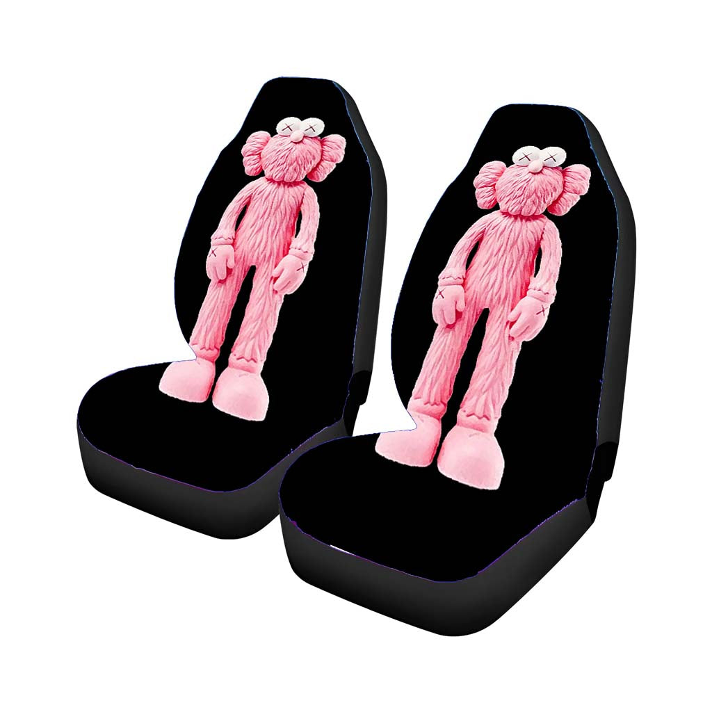 New York Kaws Pink Sculpture Car Front Seat Covers