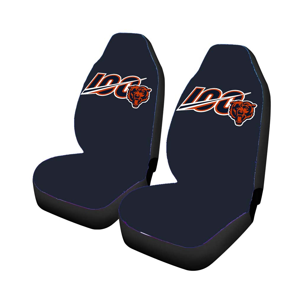Nfl 100Th Chicago Bears Wallpapers Car Front Seat Covers