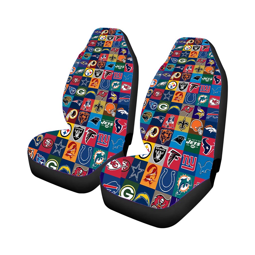 Nfl Teams Logo Collage Collection Car Front Seat Covers