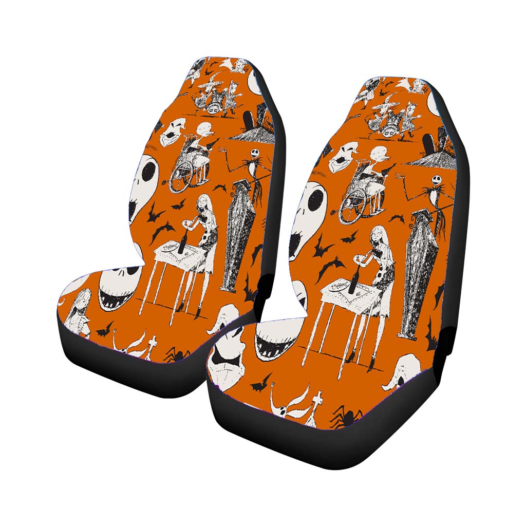 Nightmare Before Christmas Halloween Cotton Fabric Car Seat Cover Waterproof Protection