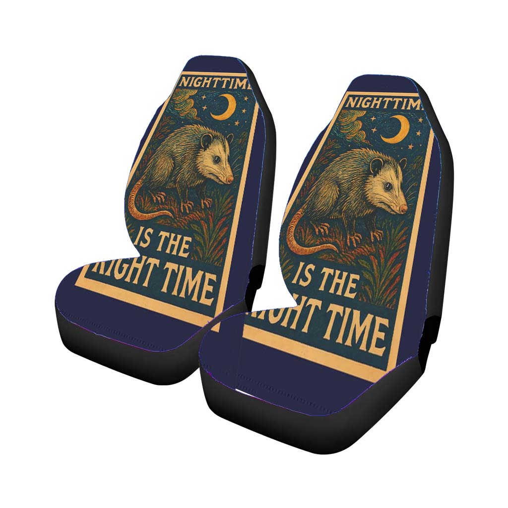 Nighttime Theme Car Front Seat Covers