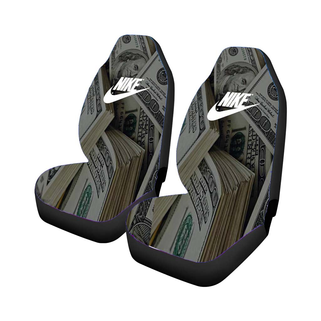 Nike Dollars Background Car Front Seat Covers