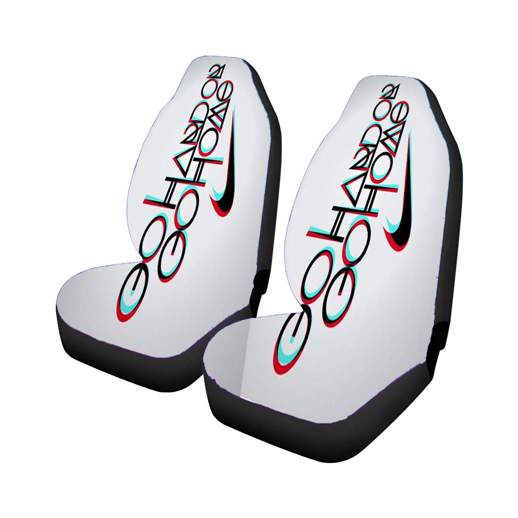 Nike Logo Go Hard Or Go Home Quote Car Front Seat Covers