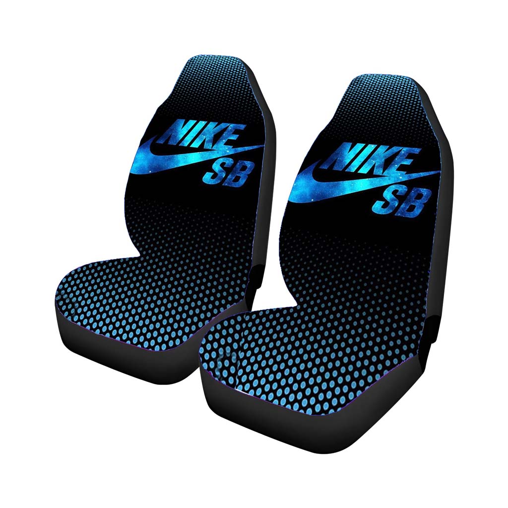 Nike Sb Shoes Blue Logo Car Front Seat Covers