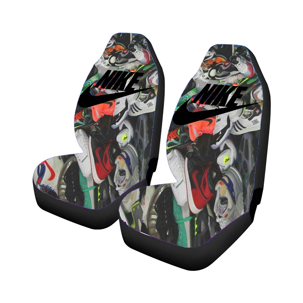 Nike Shoes Collage Car Front Seat Covers