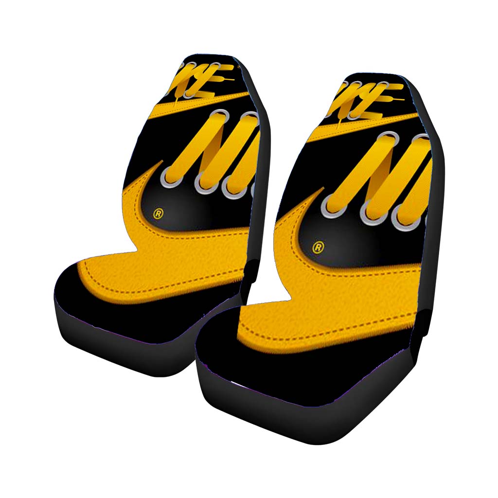 Nike Yellow Shoelace Car Front Seat Covers