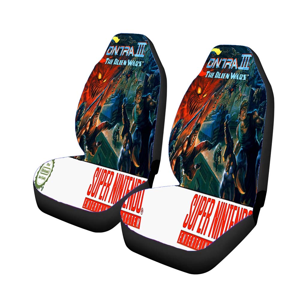 Nintendo Contra Alien Wars Game Car Front Seat Covers