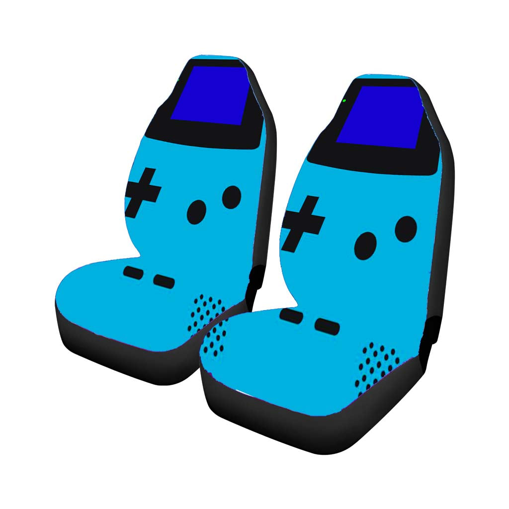 Nintendo Gameboy Blue Car Front Seat Covers