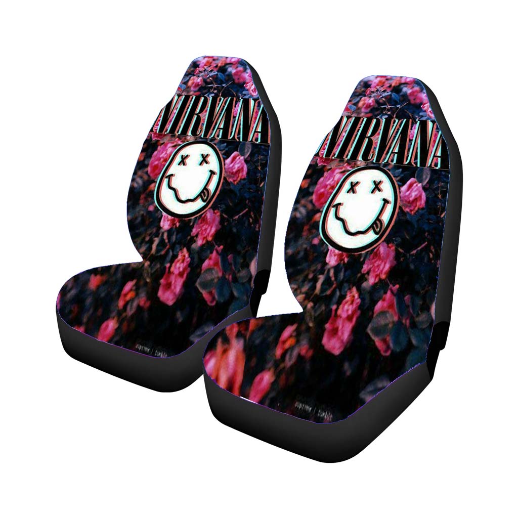 Nirvana Flowers Car Front Seat Covers