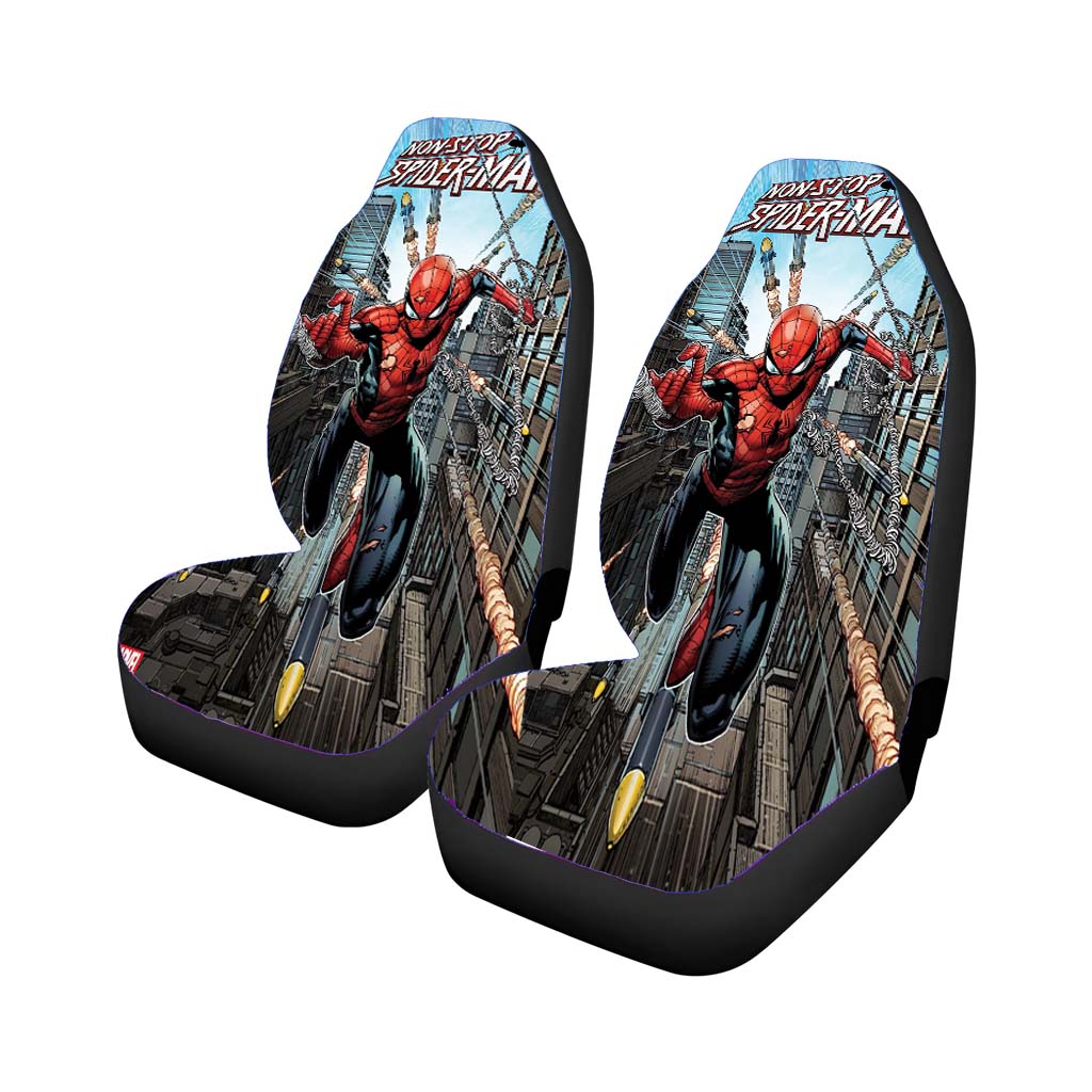 Non Stop Spiderman Car Front Seat Covers