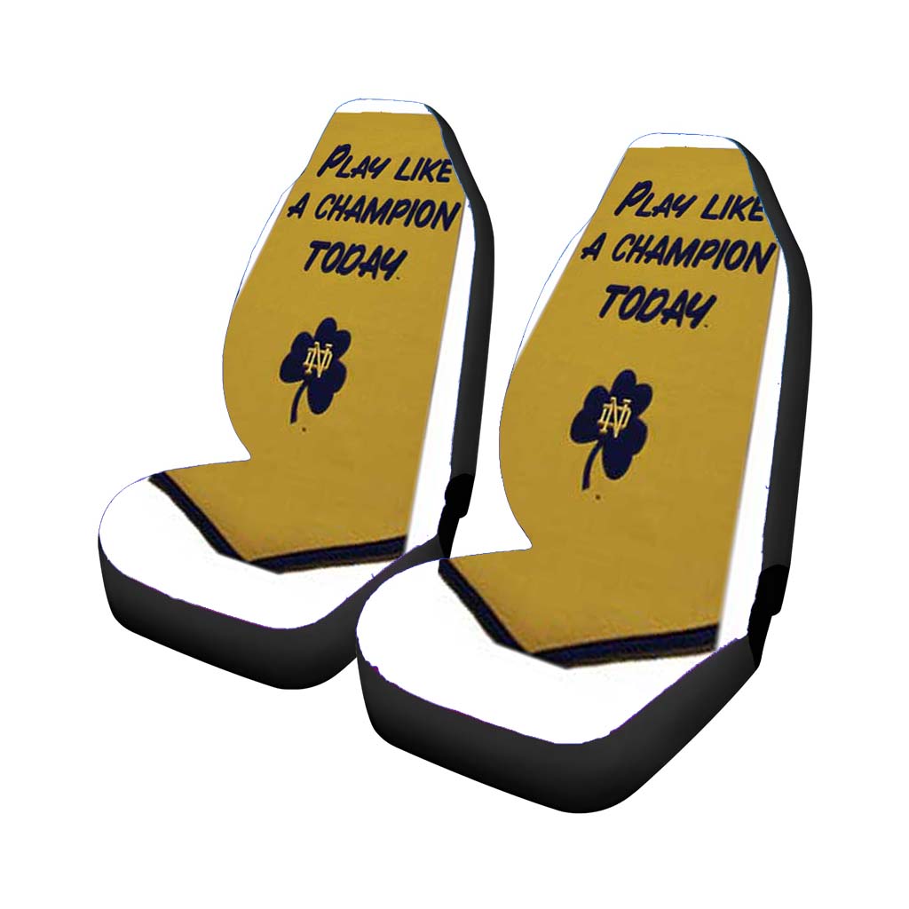 Notre Dame Championship Banner Car Front Seat Covers
