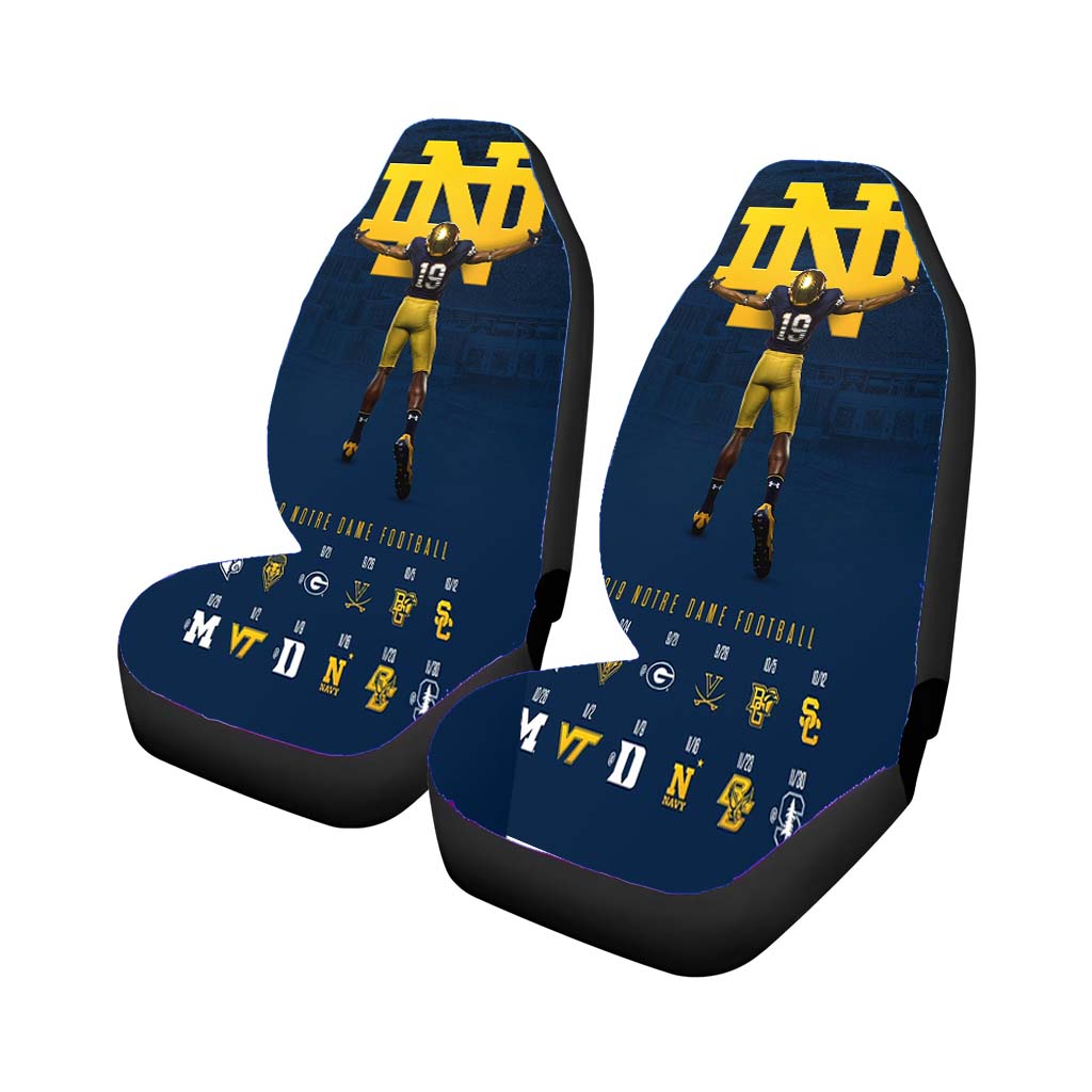 Notre Dame Football Wallpaper Car Front Seat Covers