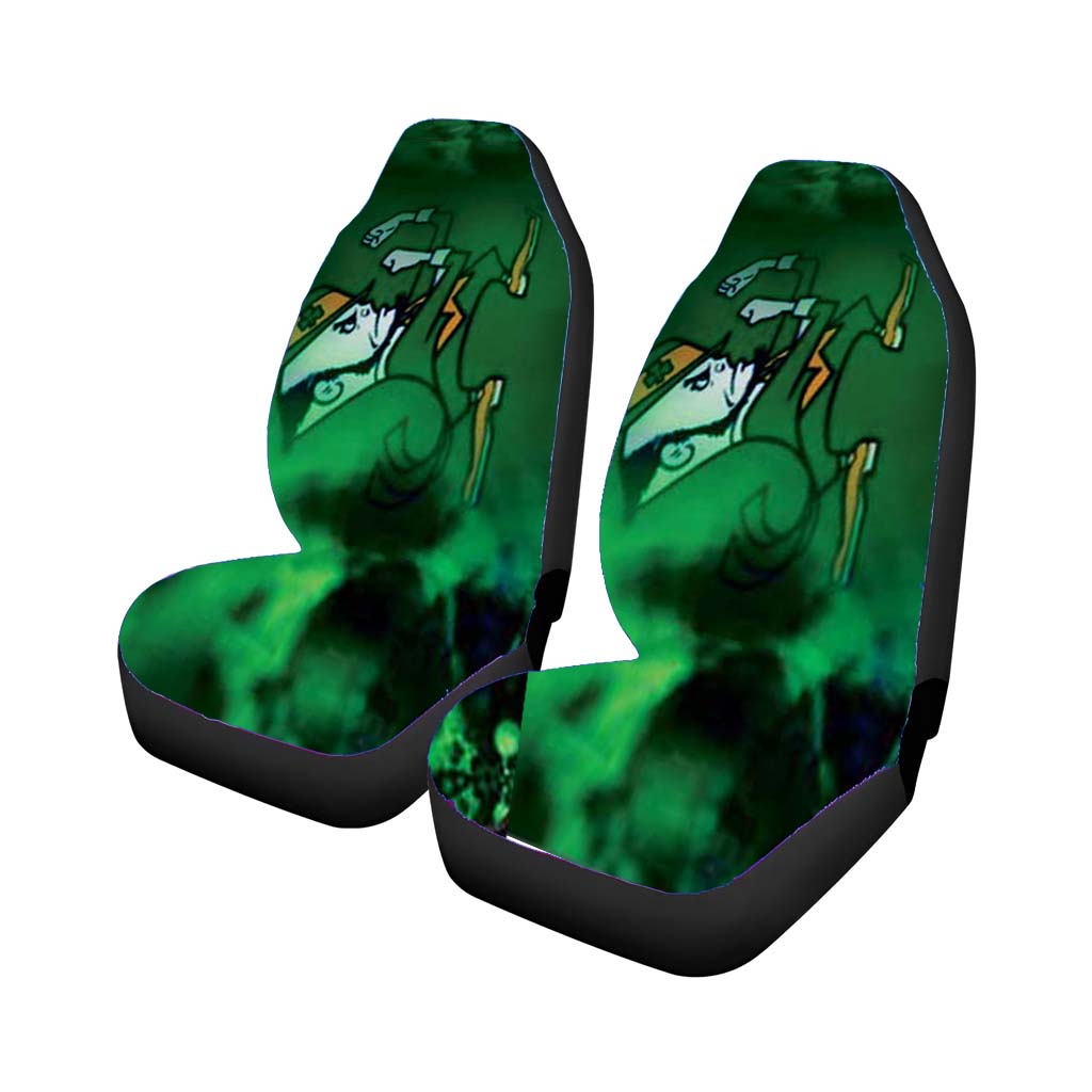 Notre Dame Green Mist Car Front Seat Covers