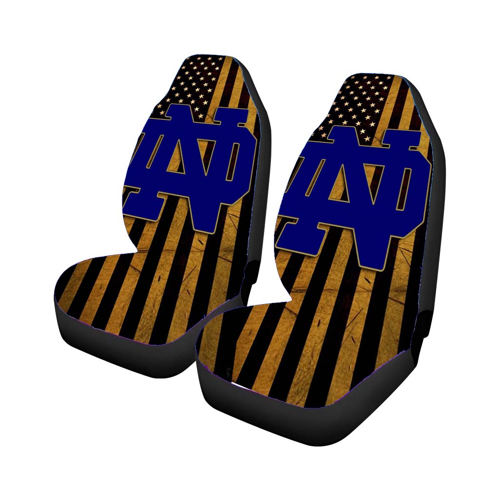Notre Dame Logo Car Front Seat Covers
