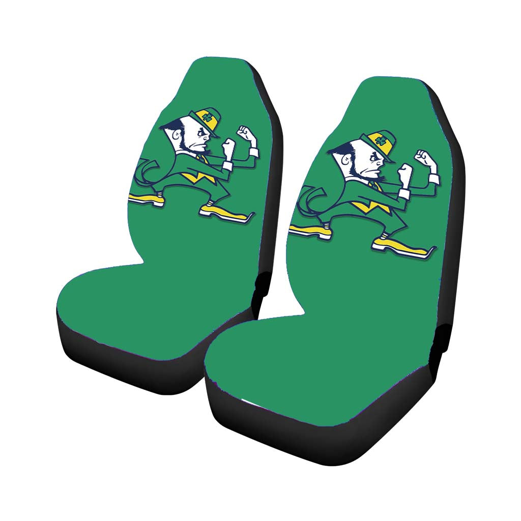 Notre Dame Mascot Team Car Front Seat Covers