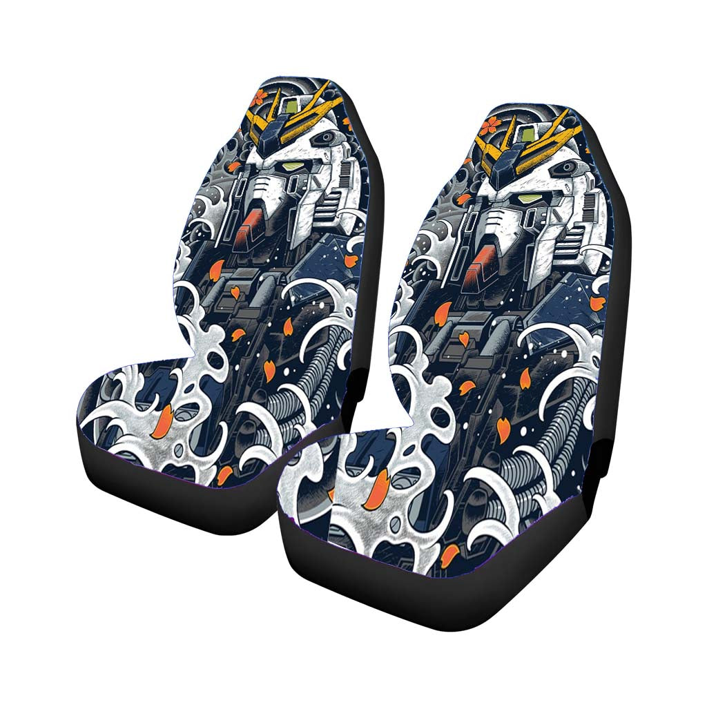 Nu Gundam Mecha Awesome Car Front Seat Covers