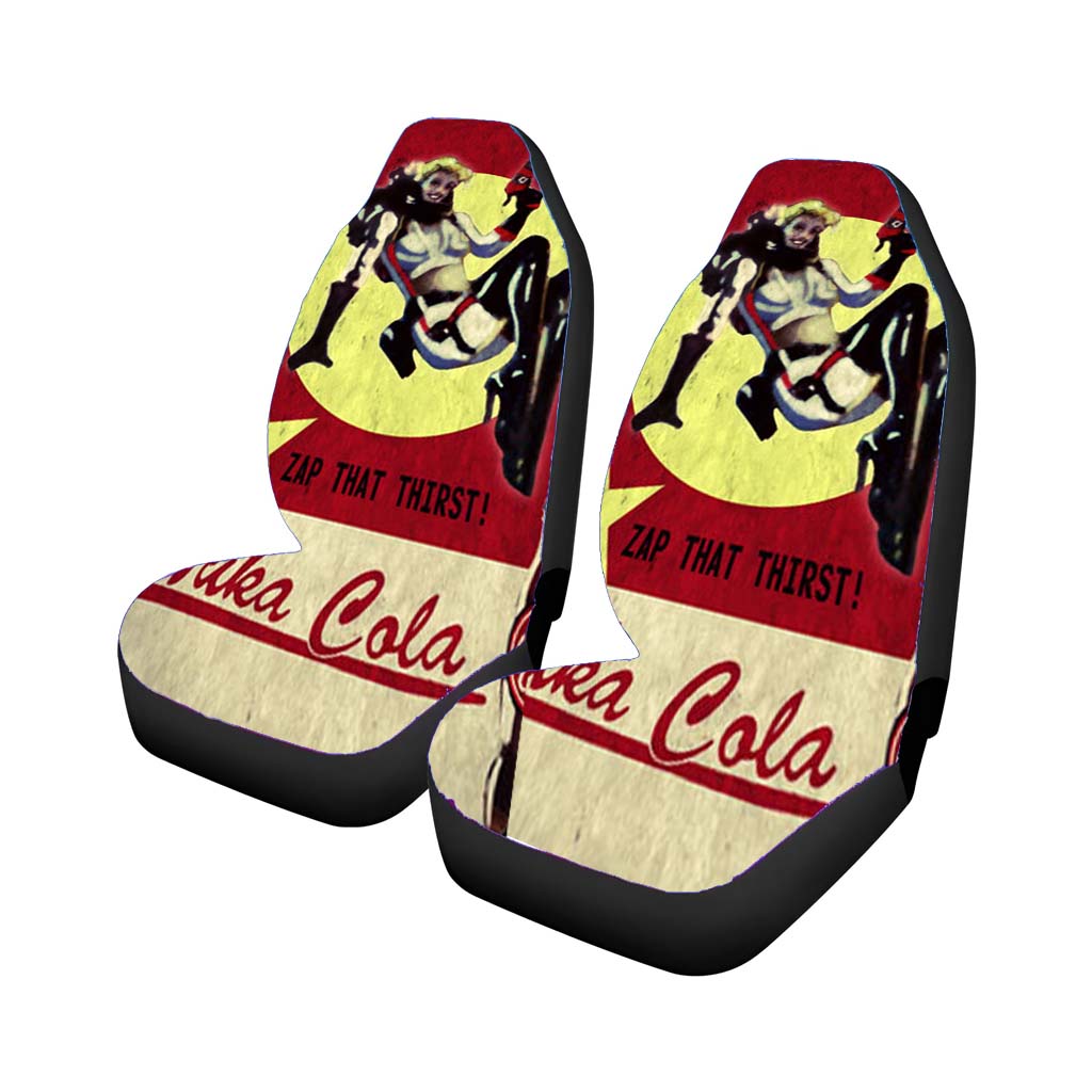 Nuka Cola Zap That Thirst Car Front Seat Covers