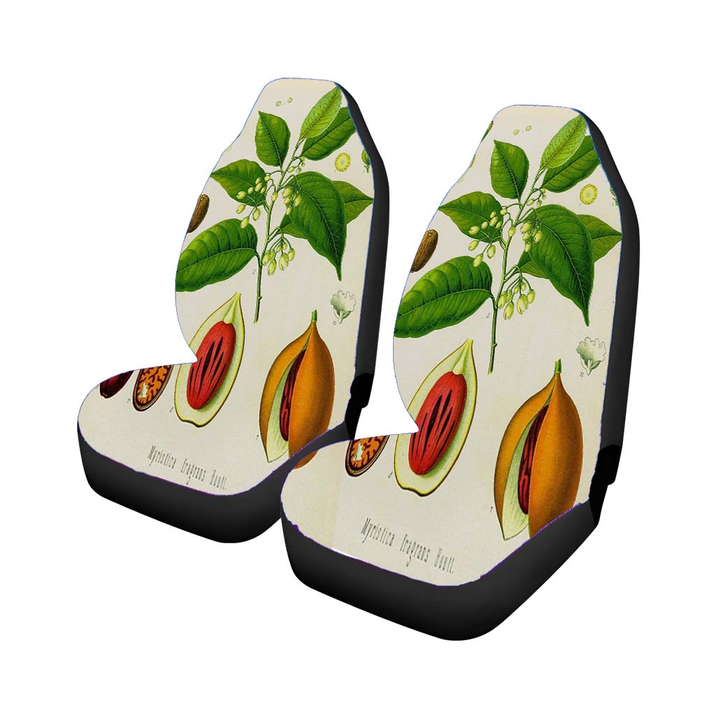 Nutmeg Fruit Car Front Seat Covers