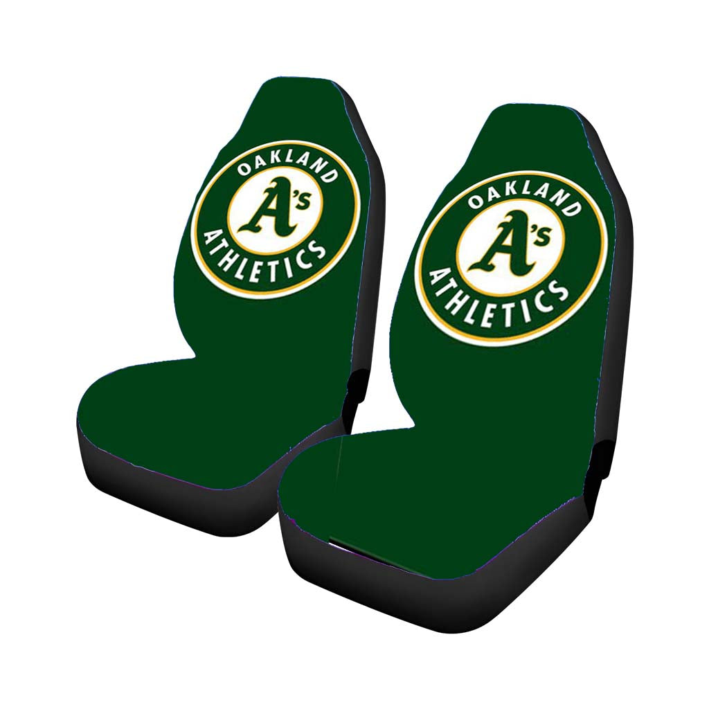 Oakland Athletics Green Car Seat Cover Waterproof Protection