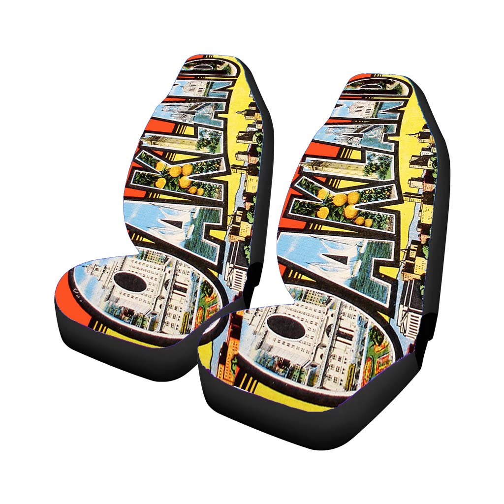 Oakland Postcard Car Seat Covers