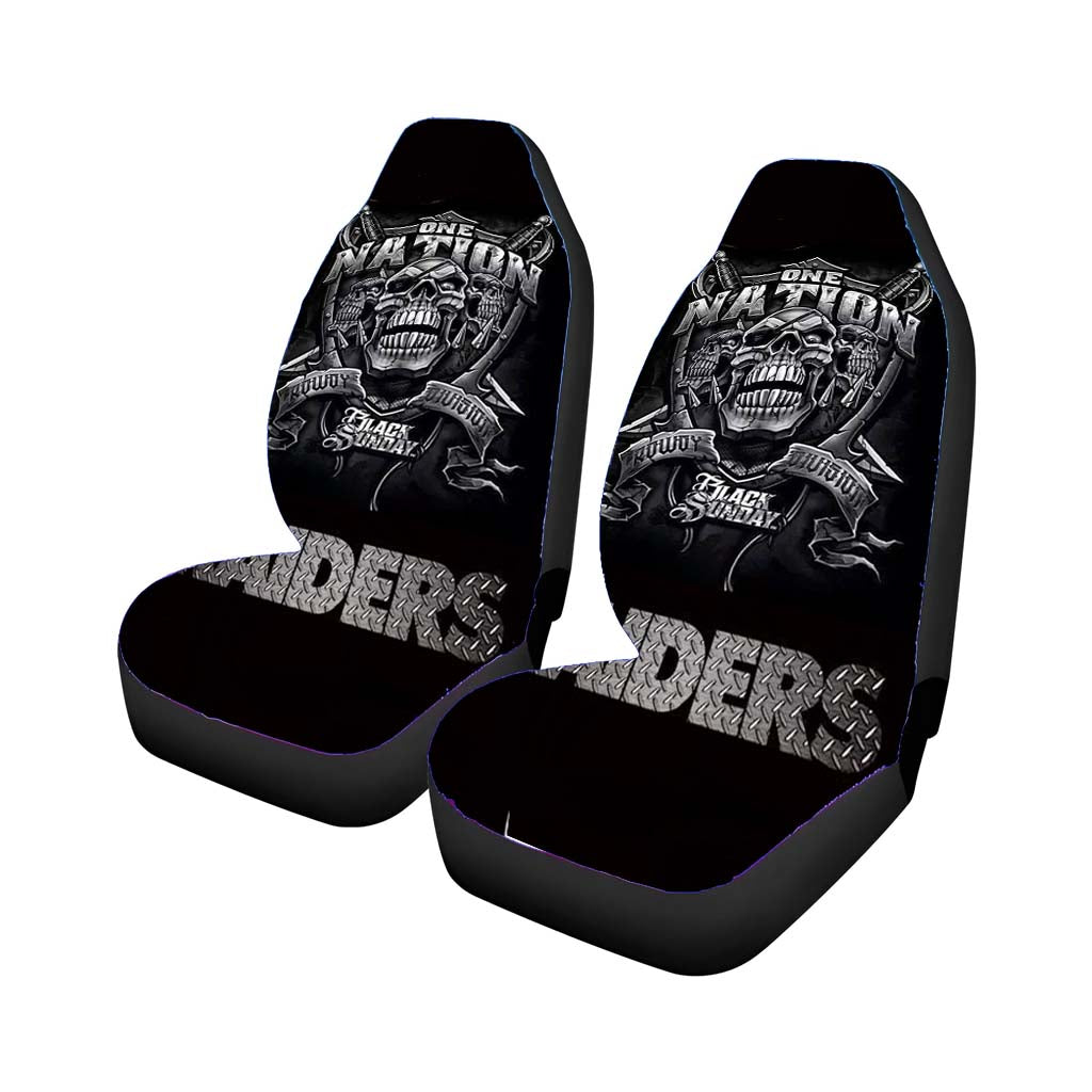 Oakland Raiders Black One Nation Car Seat Covers