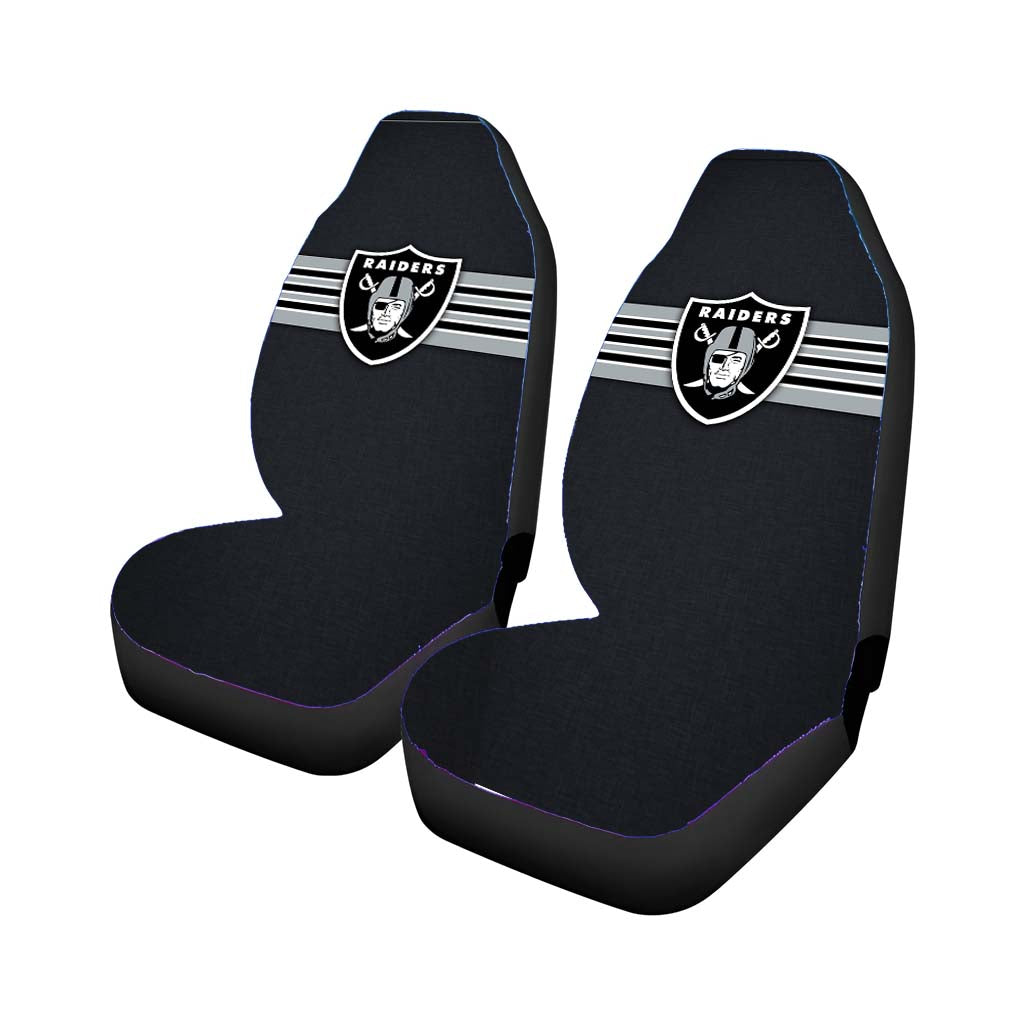 Oakland Raiders Vintage Stripe Car Front Seat Covers