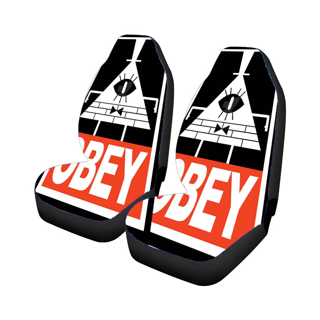 Obey Illuminati Wallpaper Car Front Seat Covers