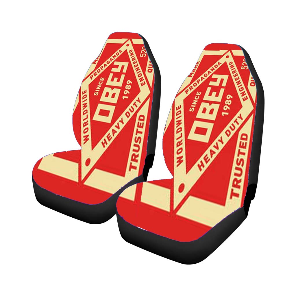Obey Logo Car Front Seat Covers