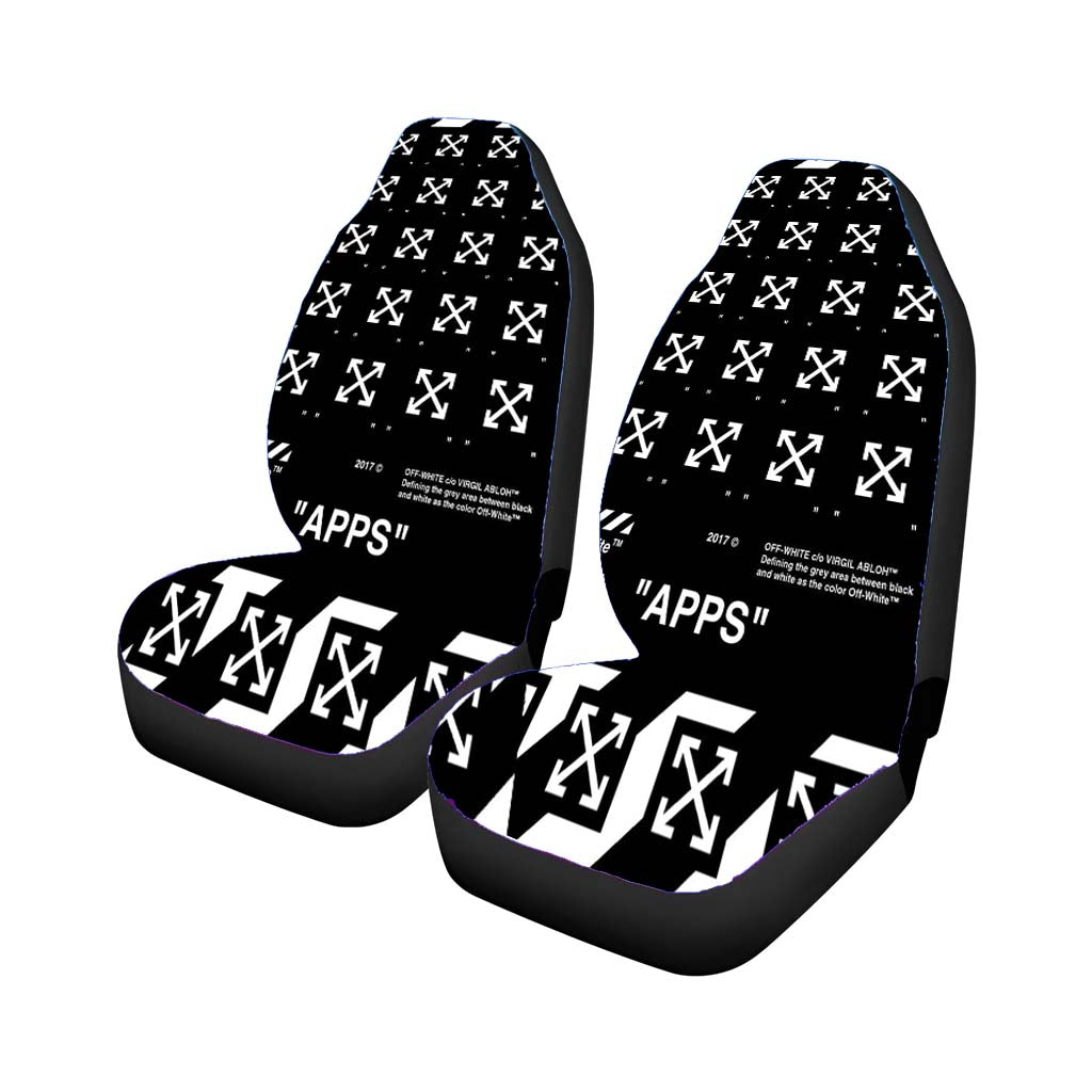 Off-White Apps Car Front Seat Covers