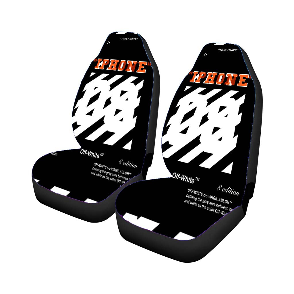 Off White 08 Car Front Seat Covers