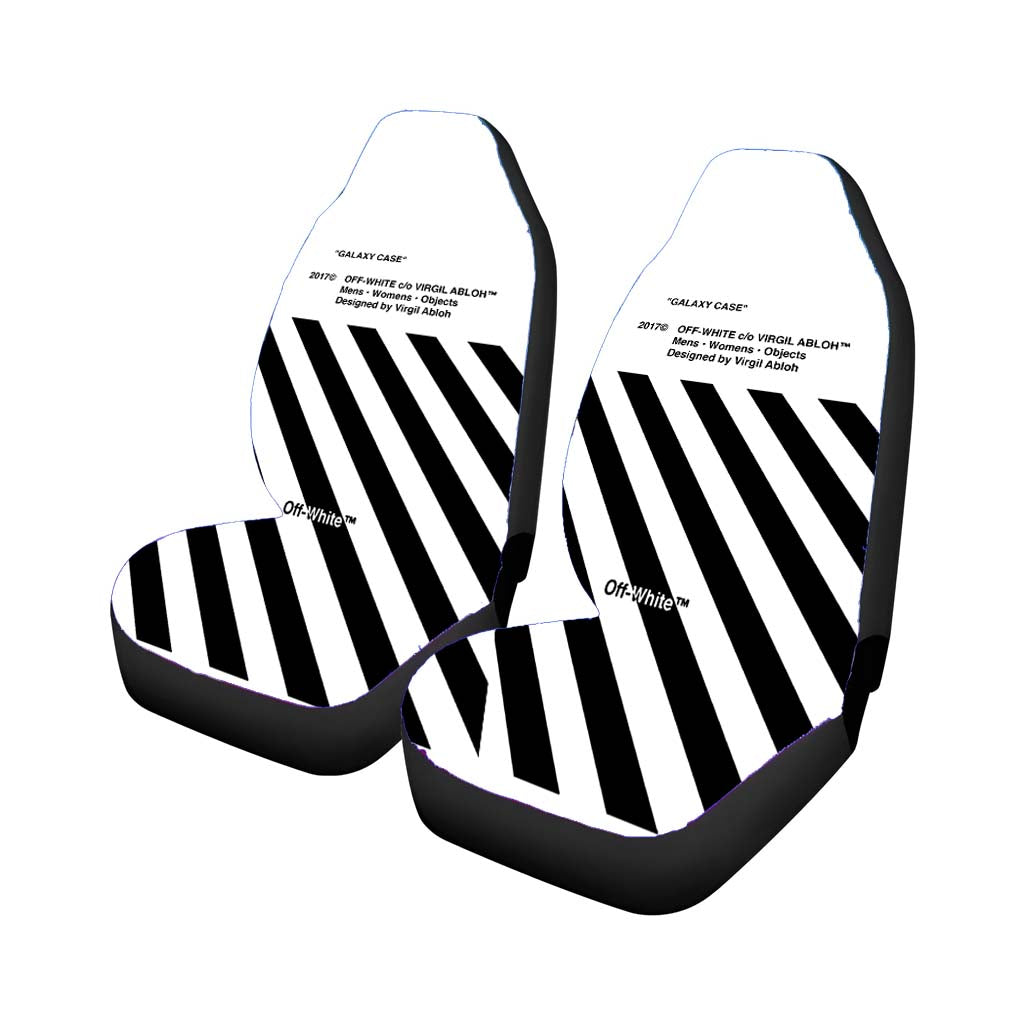Off White 2 Car Front Seat Covers