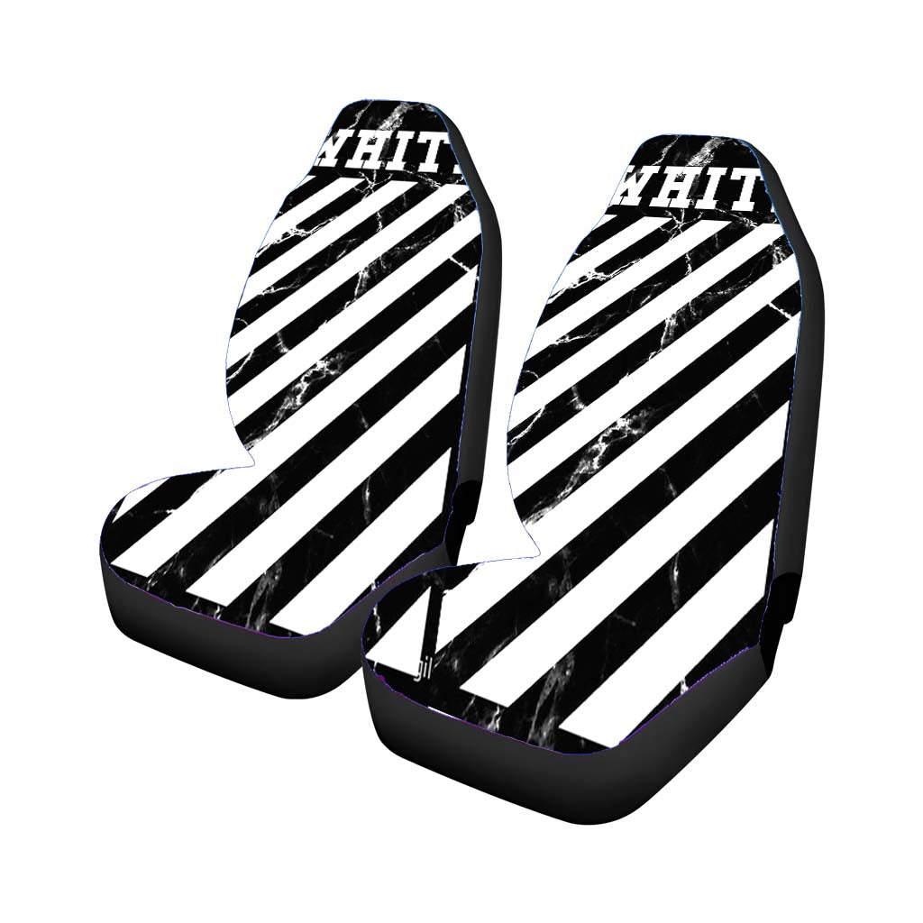 Off White 3 Car Front Seat Covers