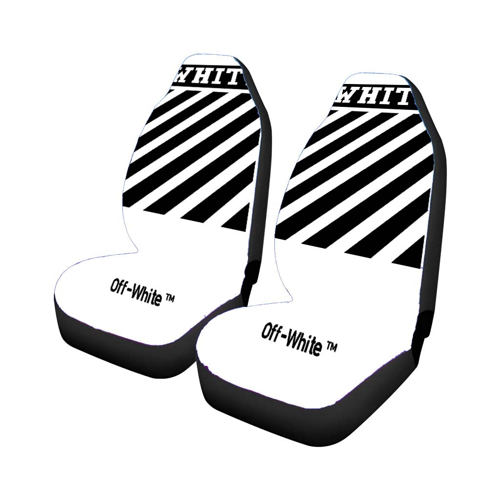 Off White Flagship Car Front Seat Covers