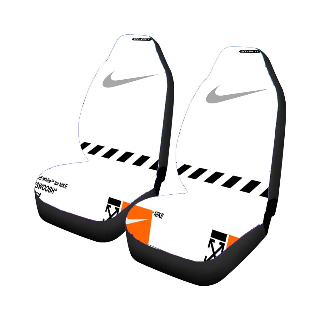 Off White Nike Car Front Seat Covers