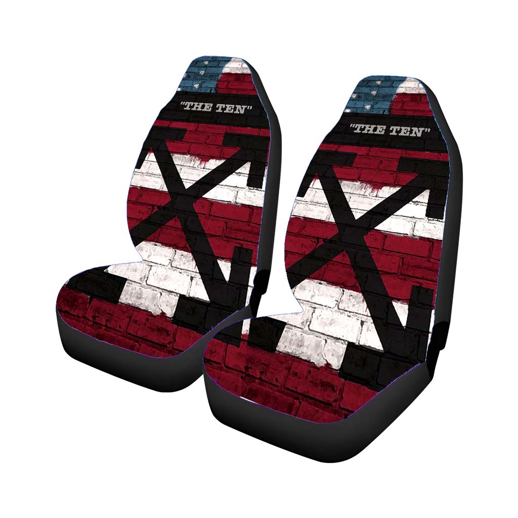 Off White The Ten X Usa Flag Car Front Seat Covers