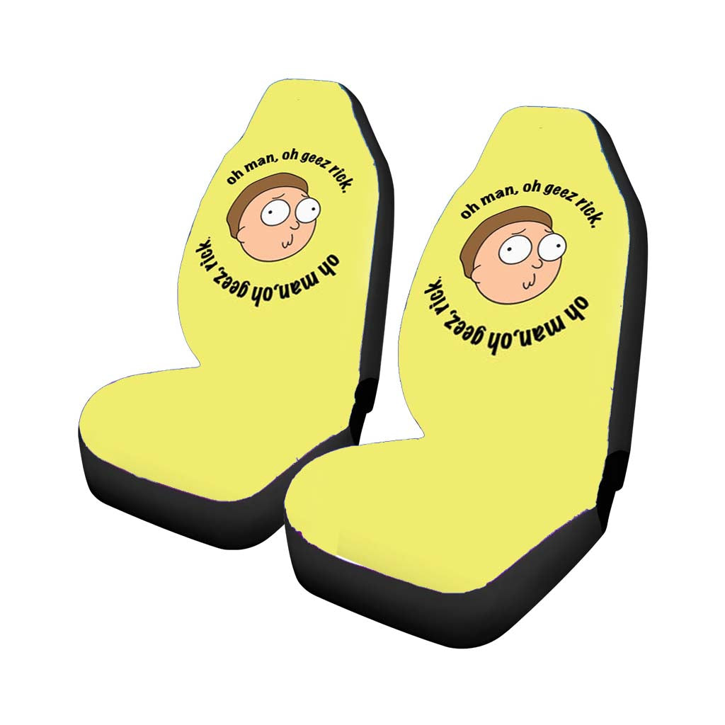 Oh Man, Oh Geez Rick - Ram Car Front Seat Covers