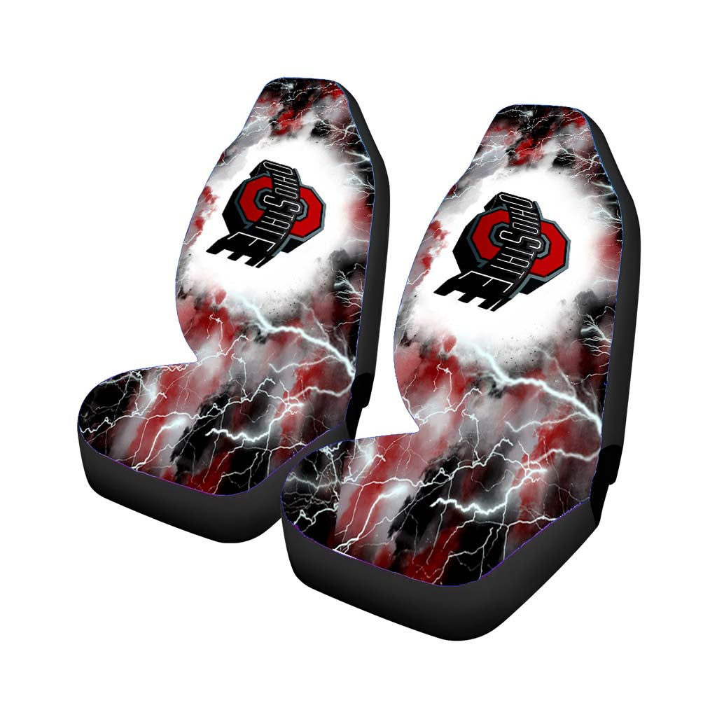 Ohio State Football Logo Car Front Seat Covers