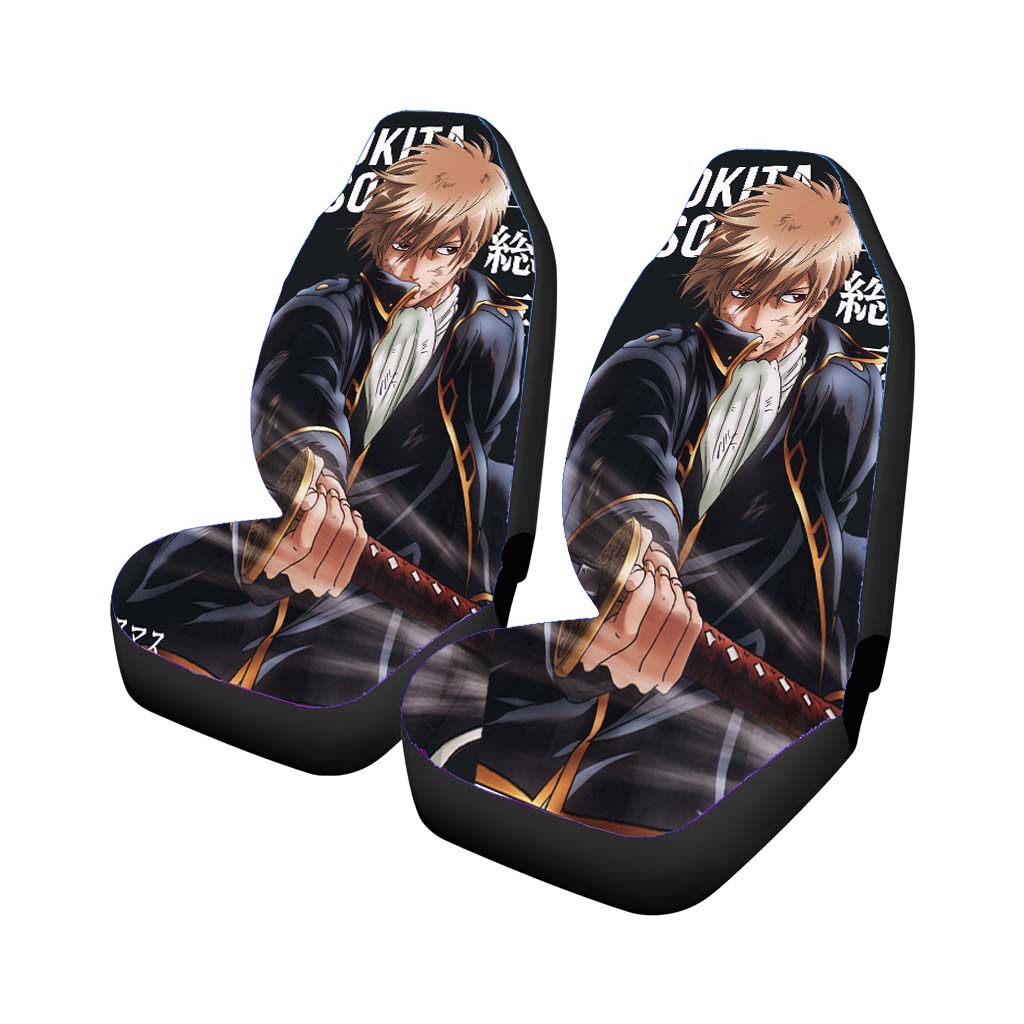 Okita Sougo Gintama Anime Car Front Seat Covers