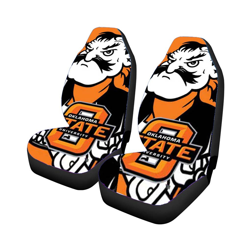 Oklahoma State Big Cowboy Car Front Seat Covers