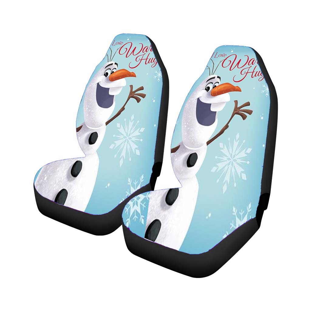 Olaf Love Warm Hugs Car Front Seat Covers