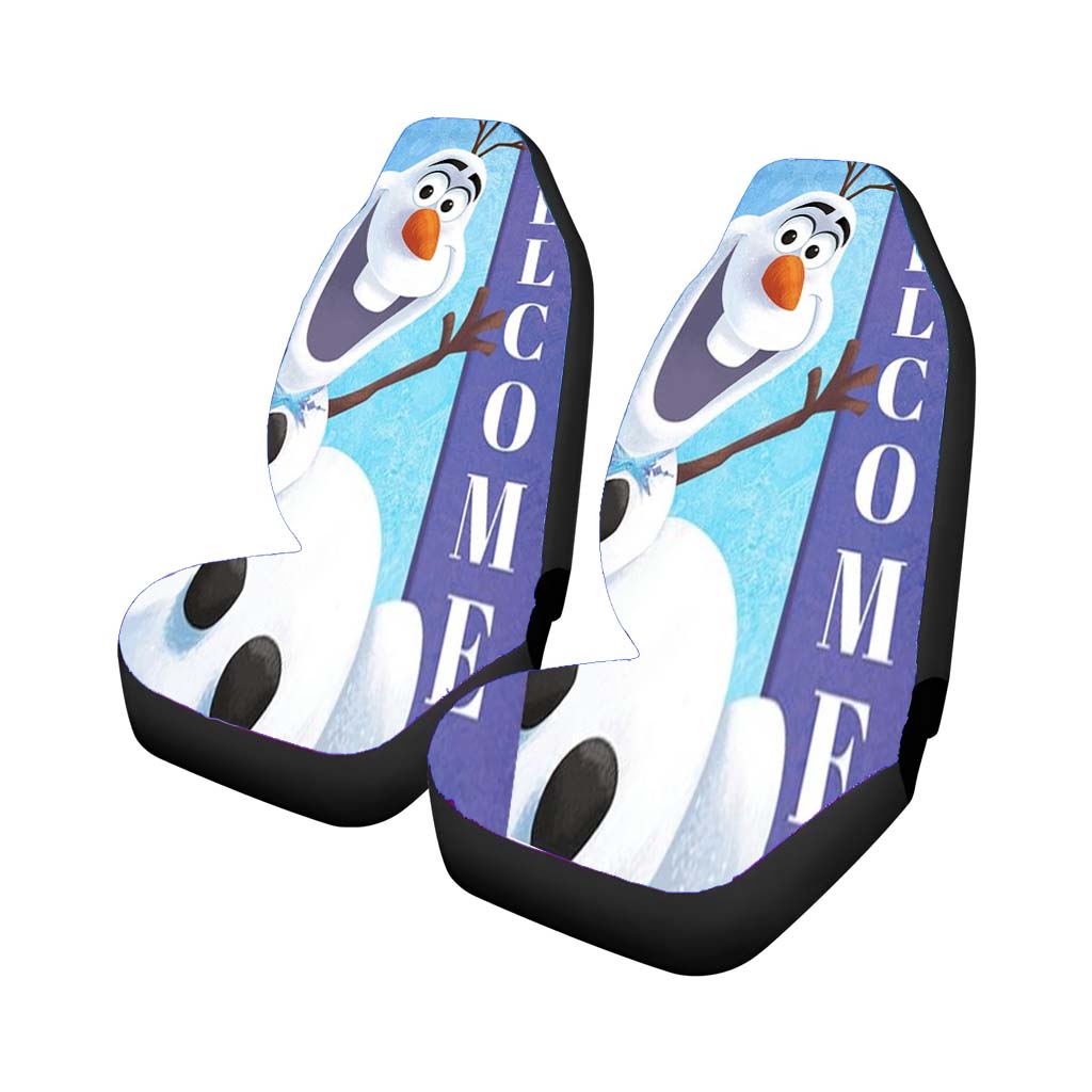 Olaf Welcome Car Front Seat Covers